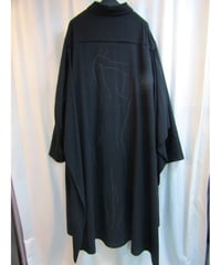 レア 1点物 17aw yohji yamamoto pour homme マント付2wayロングドレス HK-D19-124