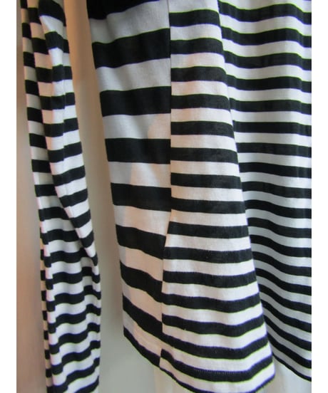 14aw REGULATION  yohji yamamoto pour homme ボーダー切り替えデザインTシャツ HF-T57-080