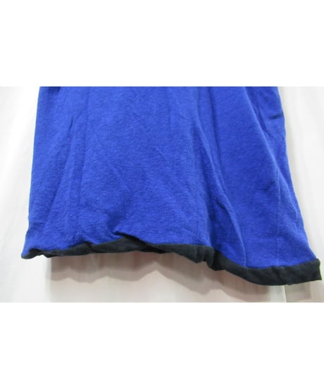Y’s for men yohji yamamoto 裏地カラー切替えデザイン コットン半袖カットソー ブルー（MJ-T45-800）