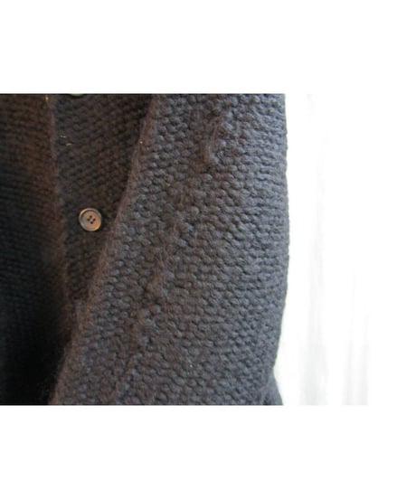 00aw yohji yamamoto pour homme ロングウールニットカーディガン HT-K12-170