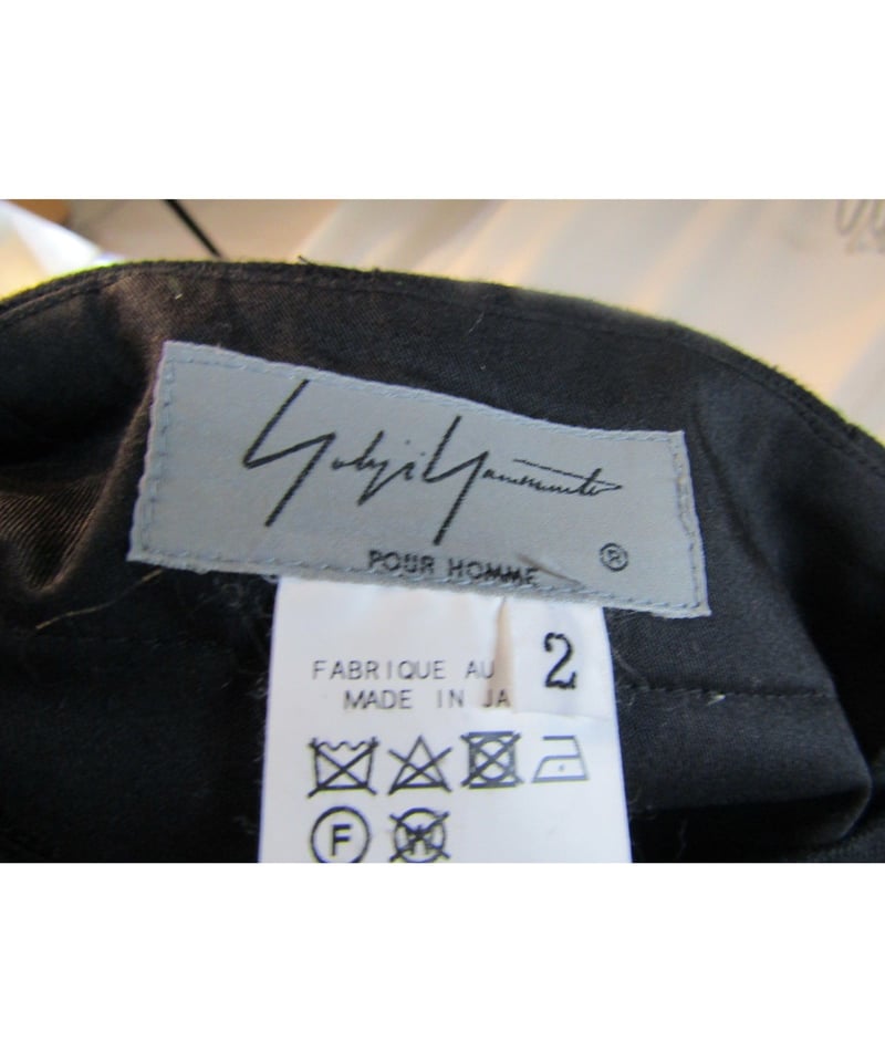 17ss yohji yamamoto POUR HOMME 裾ゴムシャデザインパンツ HD