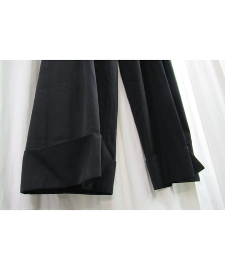 Y’s yohji yamamoto タック入り 裾デザインストレートワイドパンツ（YQ-P06-102）
