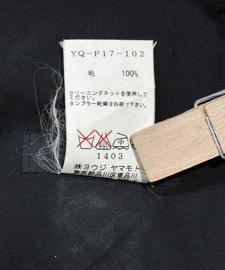 Y's yohji yamamoto デザインウ－ルパンツ（YQ-P17-102-4）