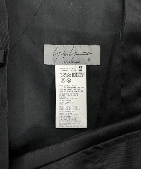 2022SS yohji yamamoto pour homme リエ刺繡パンツ（HG-P24-108-2）
