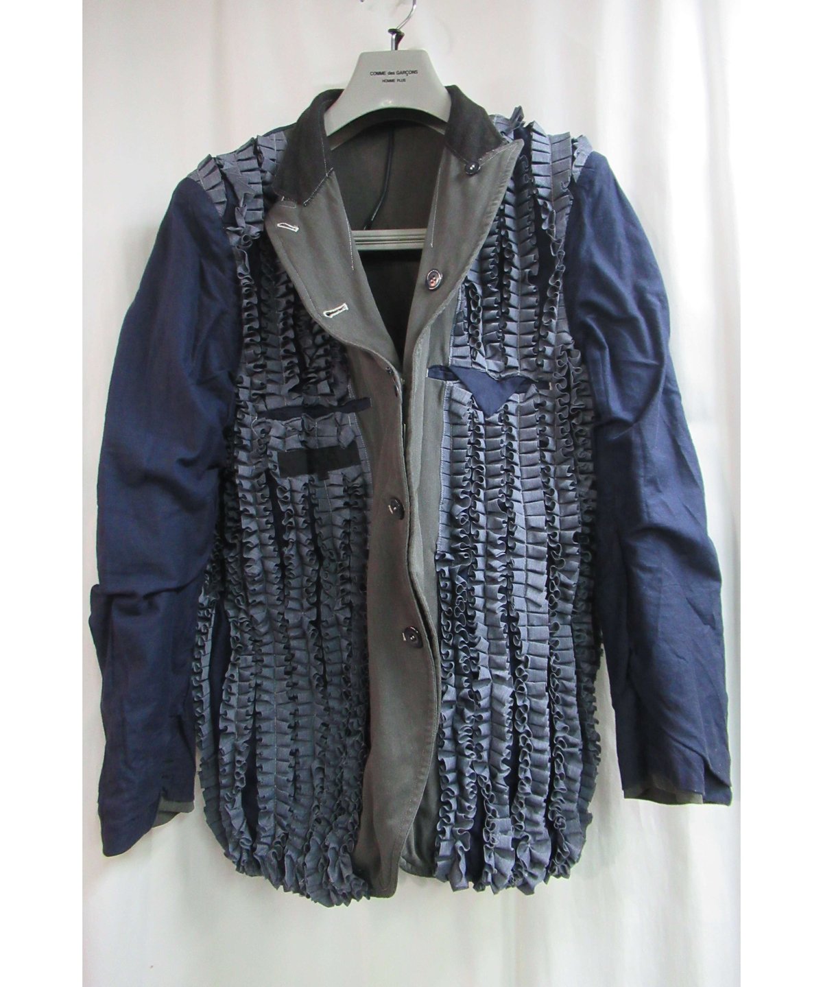 COMME des GARCONS 2000Sアーカイブフリルコットンジャケット COMME des GARCONS 2000Sアーカイブフリルコットンジャケット