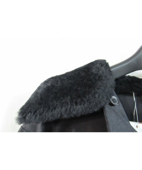 新品 レア 07aw yohji yamamoto famme  黒 羊毛 ロングジャケット FX-J11-001