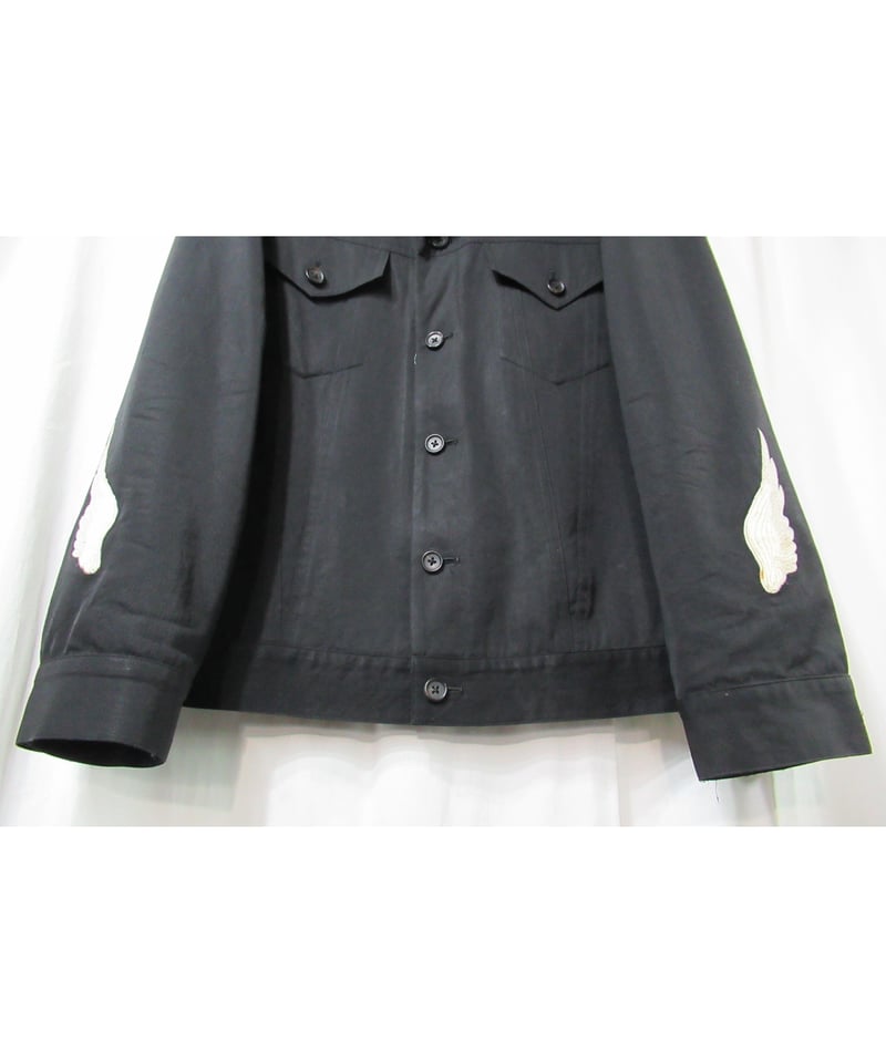 レア 02aw yohji yamamoto pour homme 刺繡デザインブルゾン(HM レア 02aw yohji yamamoto pour homme 刺繡デザインブルゾン(HM