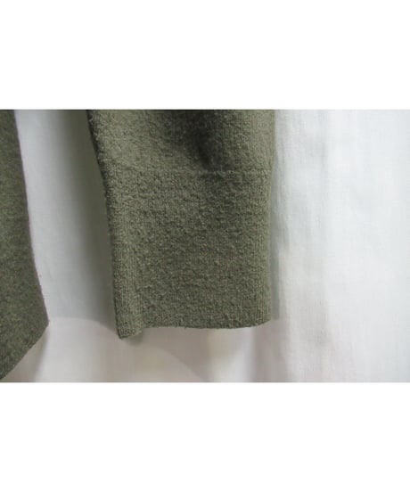 02aw yohji yamamoto pour homme カーキ シンプルニット HM-K44-193