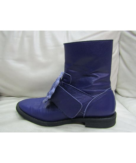 12aw yohji yamamoto POUR HOMME 紫 装飾付きデザインブーツ
