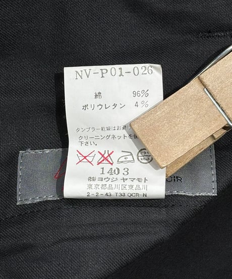 yohji yamamoto ＋NOIR パンツ（NV-P01-026）