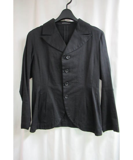 Y's yohji yamamoto 黒 コットンデザイン燕尾ジャケット YE-J01-025