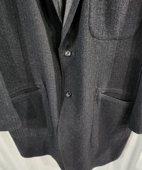 Y's for men  yohji yamamoto チャコールグレー ストライプロングジャケット  (MJ-J06-110)