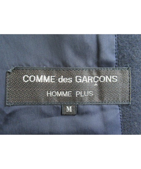 AD1988 COMME des GARCONS HOMME PLUS 紺 バックポイントシンプルジャケット PJ-05033M