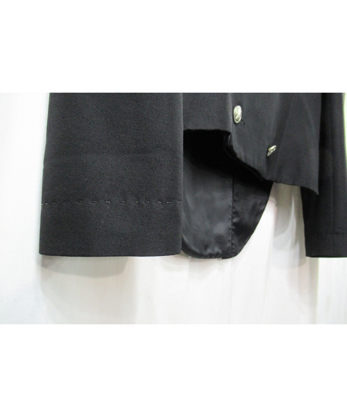 06aw yohji yamamoto femme ステッチ 燕尾デザイン ダブルジャケット（ 