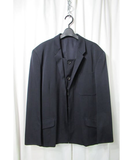 1995aw yohji yamamoto pour homme vintage 鹿鳴館 紺 デザインジャケット（HE-J19-129）