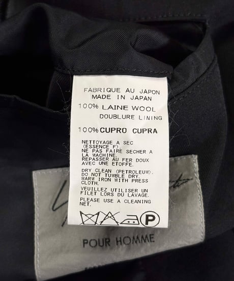 2014AW yohji yamamoto pour homme ファスナーショートジャケット（HF-J14-100）