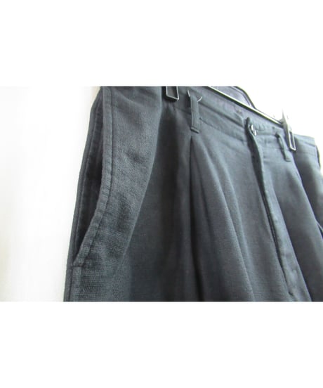 17ss yohji yamamoto POUR HOMME タック入り ワイドデザインパンツ（HD-P20-017）