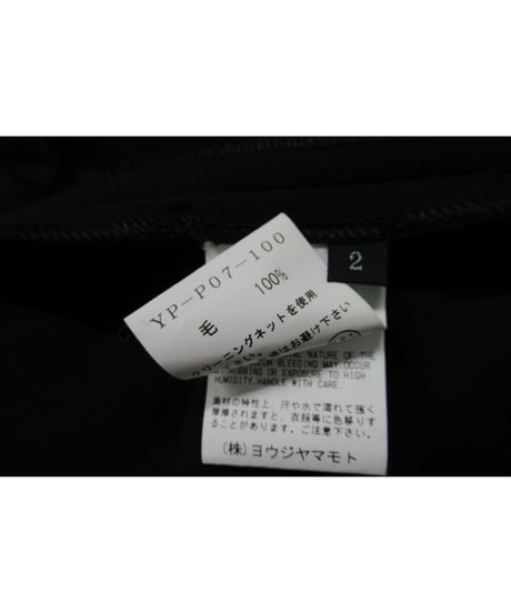 Y’s yohji yamamoto プリーツデザインワイドパンツ YP-P07-100