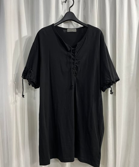 2019SS yohji yamamoto pour homme ヒモ通し半袖カットソー（HH-T29-083）