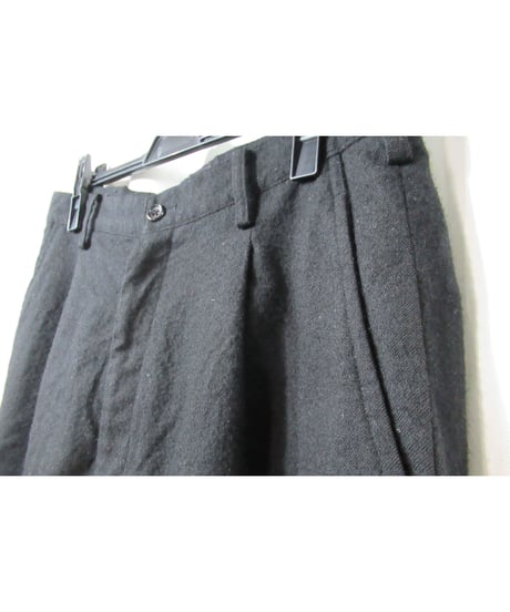 03aw yohji yamamoto pour homme レザー切替えデザインパンツ（HU-P59-169）