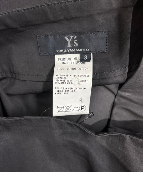 Y's yohji yamamoto コットン ロングスカート（YF-S04-031）