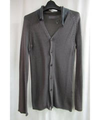 09ss yohji yamamoto +noir 変形襟デザインカーディガン NV-K02-480