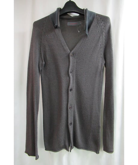 Yohji Yamamoto - Yohji Yamamoto ＋Noir 変形デザインカーディガン M グレー CATEGORY cardigan | LA GRANDE LUE