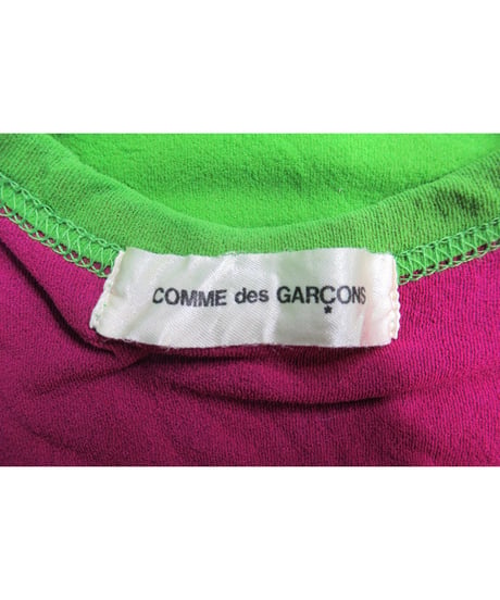 レア AD1989 COMME des GARCONS NOIR vintage バイカラー レイヤードタンクトップ GT-110640