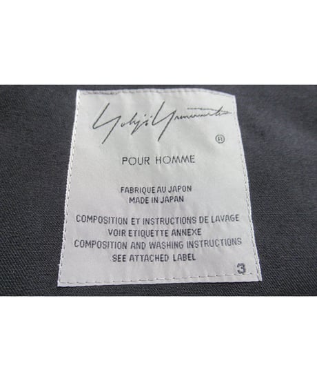 19aw yohji yamamoto pour homme デザインドレスコート（HC-D01-531）
