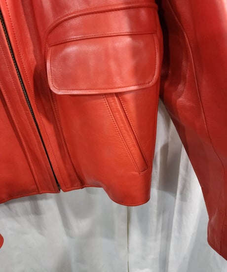 1991AW6.1THEMEN  yohji yamamoto pour homme vintage マーメードレザーブルゾン  yy-1