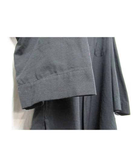 18ss yohji yamamoto pour homme 素材切替えデザイン ラグランスリーブブラウス（HW-B24-809）