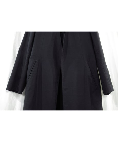 20ss yohji yamamoto pour homme ノーカラー シンプル コットン ロングジャケット（HN-J06-002）