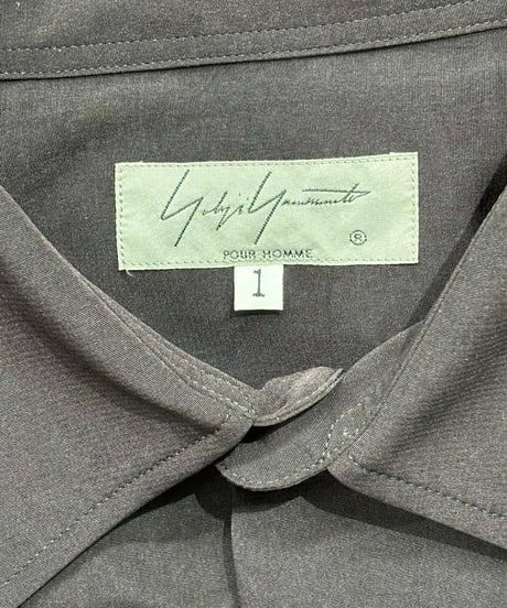 2020SS yohji yamamoto pour homme 内田すずめ プリント ロングブラウス（HN-B30-511）