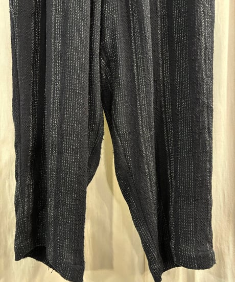 2024SS yohji yamamoto pour homme ストライプ パンツ（HS-P23-010）