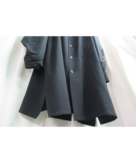18ss yohji yamamoto POUR HOMME スリーブ＆アーム切替えデザインロングブラウス（HW-B24-809）