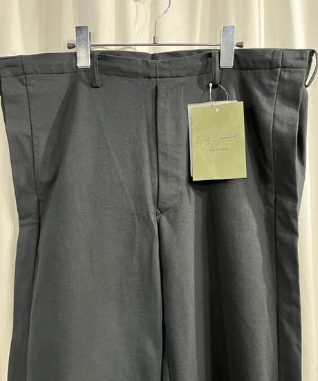 未使用 1999SS yohji yamamoto pour homme 裾ファスナー綿パンツ（HC-T93-078）