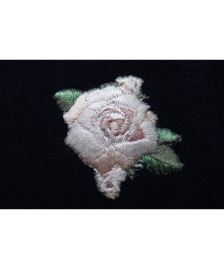 93ss yohji yamamoto pour homme vintage 刺繡デザイン 紺 テーパードパンツ（HO-P15-100）