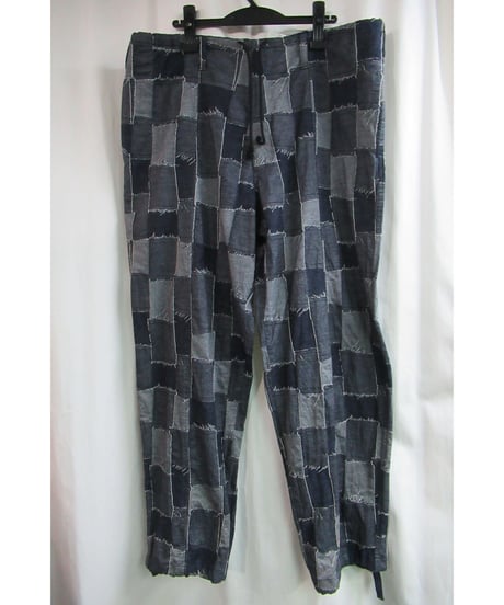 16aw yohji yamamoto pour homme パッチワーク ひもワイドパンツ HR-P63-045