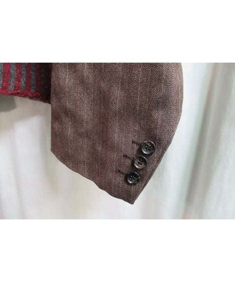 AD1996 COMME des GARCONS HOMME PLUS 袖切替えデザインニットカーディガン PJ-04065L