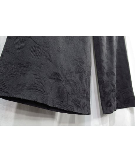 2007SS タグ付き yohji yamamoto +noir シルク ジャガードパンツ（NT-P02-409）
