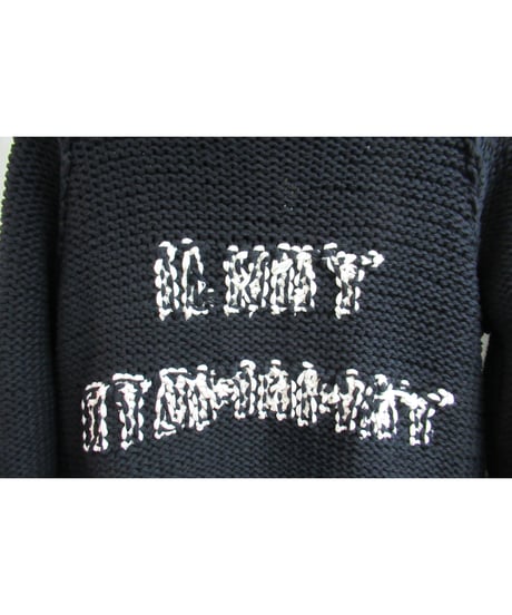 未使用 18aw yohji yamamoto pour homme ロゴ入りニットブルゾン HV-K89-081