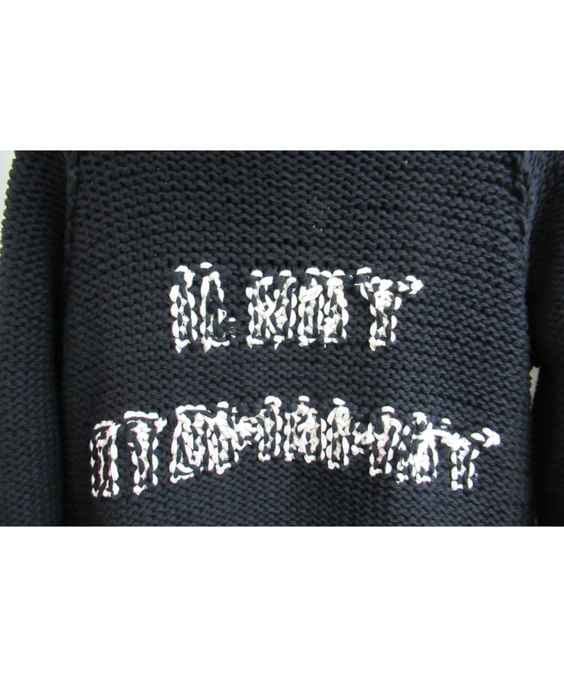 未使用 18aw yohji yamamoto pour homme ロゴ入りニットブルゾン