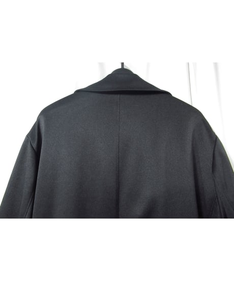03ss yohji yamamoto pour homme 黒 ロゴ入りゼッケン ロングジャケット（HQ-C01-902）