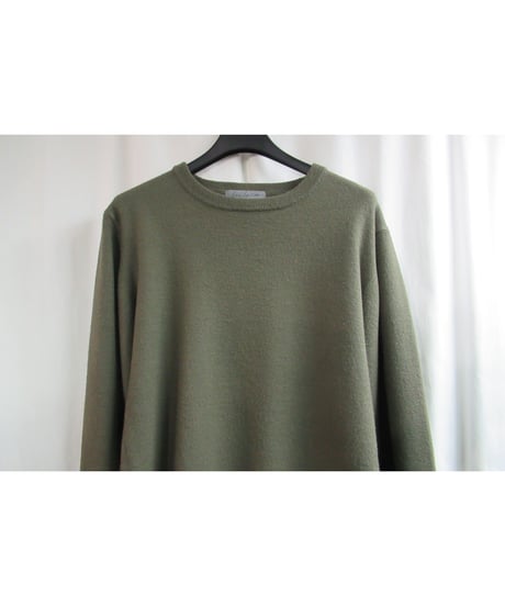 02aw yohji yamamoto pour homme カーキ シンプルニット HM-K44-193
