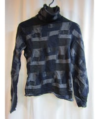 Y's yohji yamamoto パッチワーク縮絨デザインニット YL-T03-149