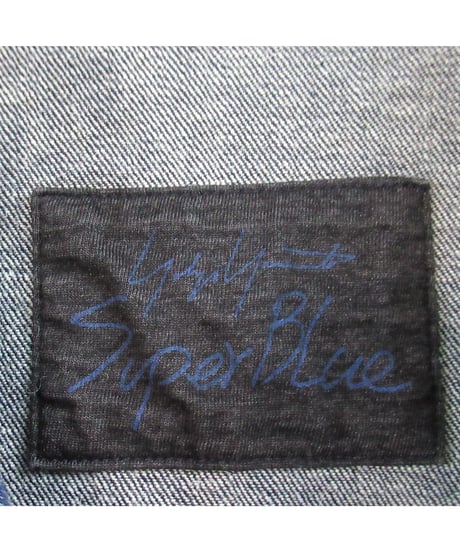 yohji yamamoto +noir Super Blue デニムポンチョ コート