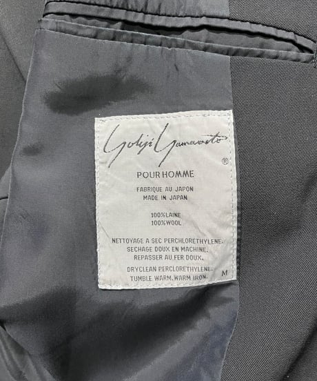 1980's yohji yamamoto pour homme 3釦ジャケット（H-J-029xxx）