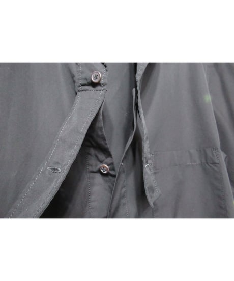 yohji yamamoto +noir デザイン半袖ブラウス（ND-B01-001）