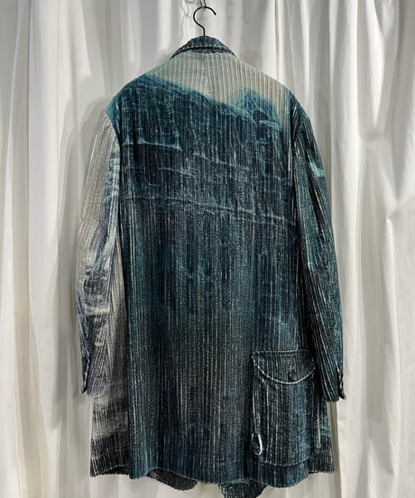2022AW yohji yamamoto pour homme プリントコーデュロイフラップポケットジャケット（HE-J41-820）