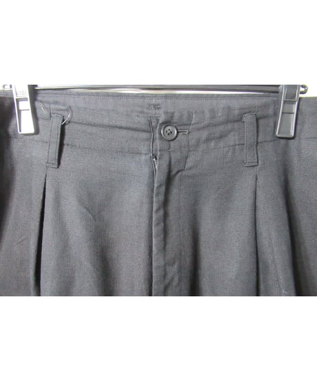 17ss yohji yamamoto POUR HOMME タック入り ワイドデザインパンツ（HD-P20-017）